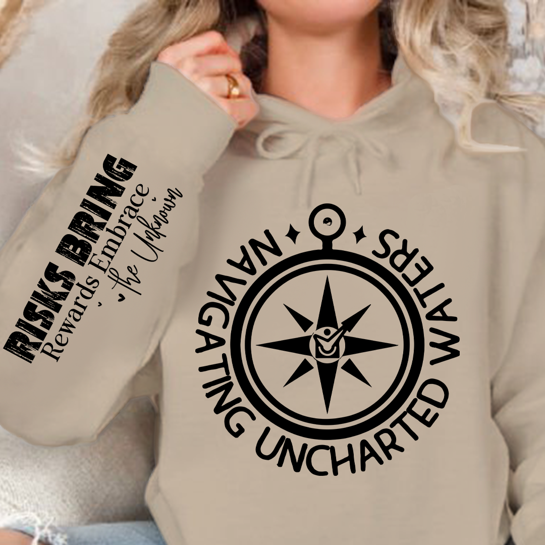 Bluza z kapturem Navigating Uncharted Waters