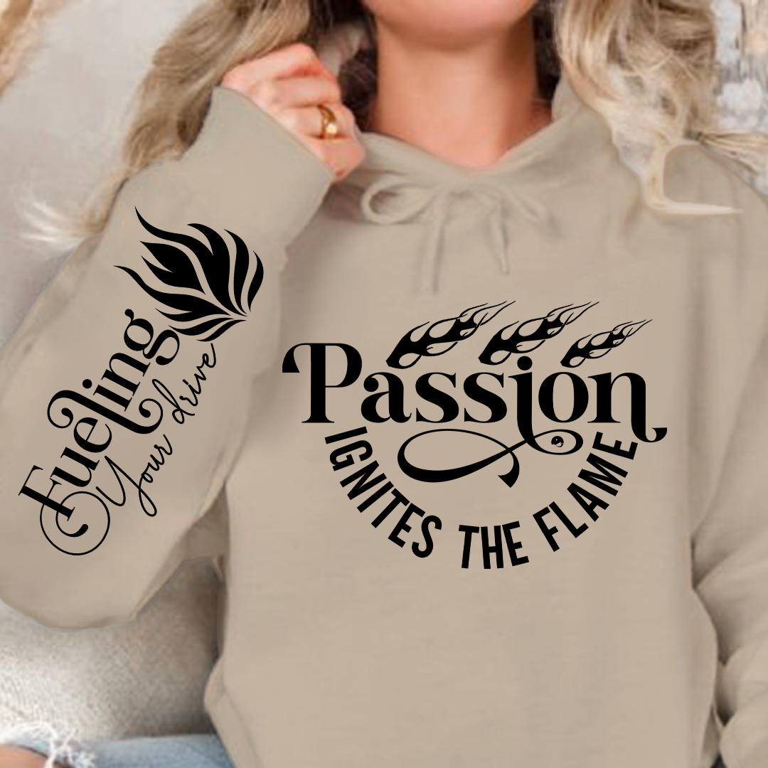 Bluza z kapturem Passion Ignites the Flame
