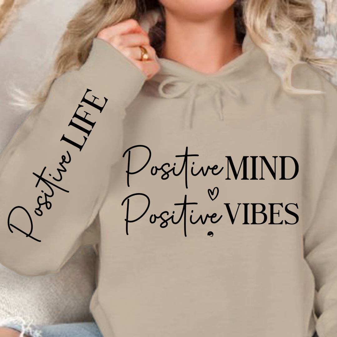 Bluza z kapturem Positive Mind Positive Vibes