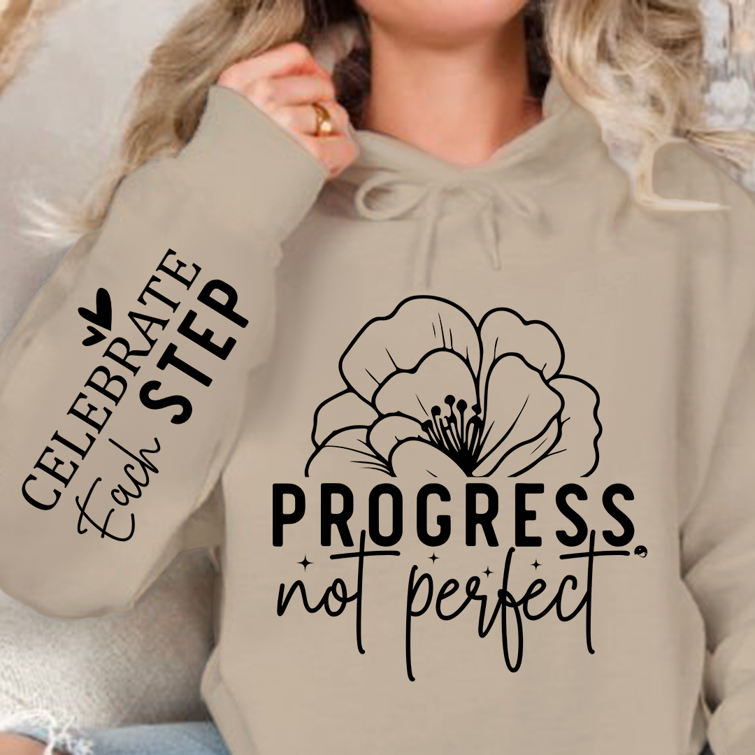 Bluza z kapturem Progress Not Perfect