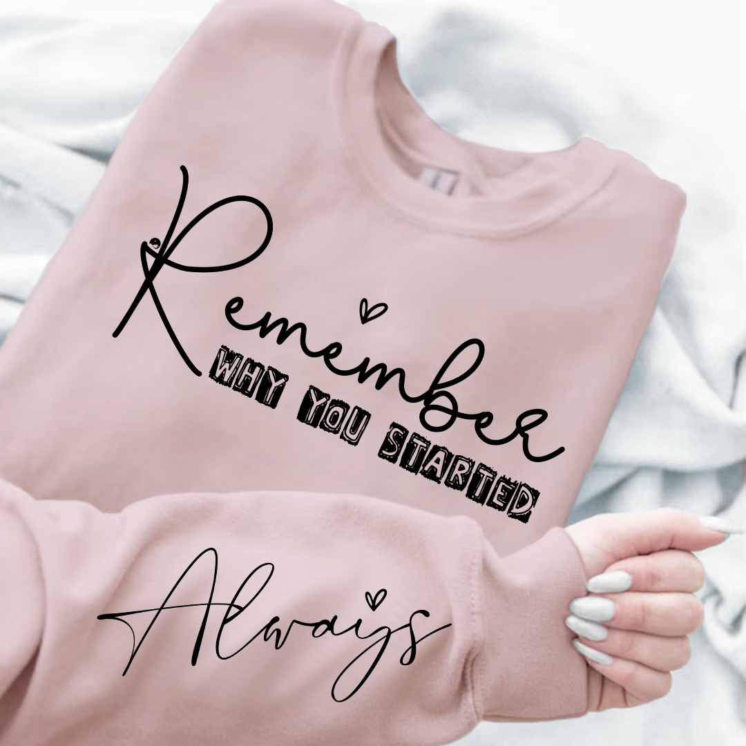 Bluza Unisex Remember Why You Started