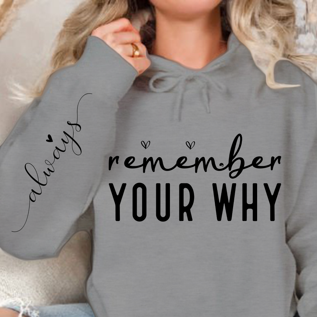 Bluza z kapturem Remember Your Why