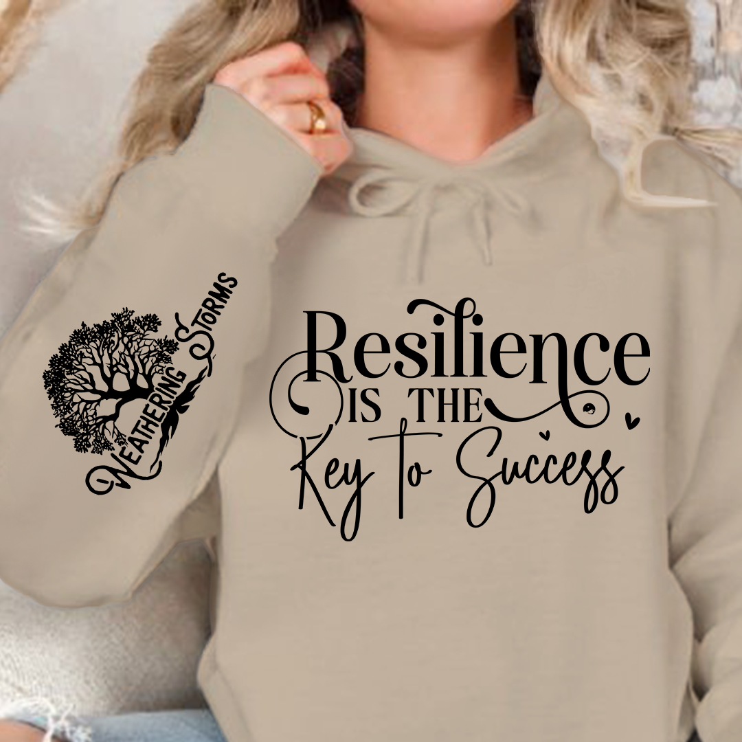 Bluza z kapturem Resilience is the Key to Success