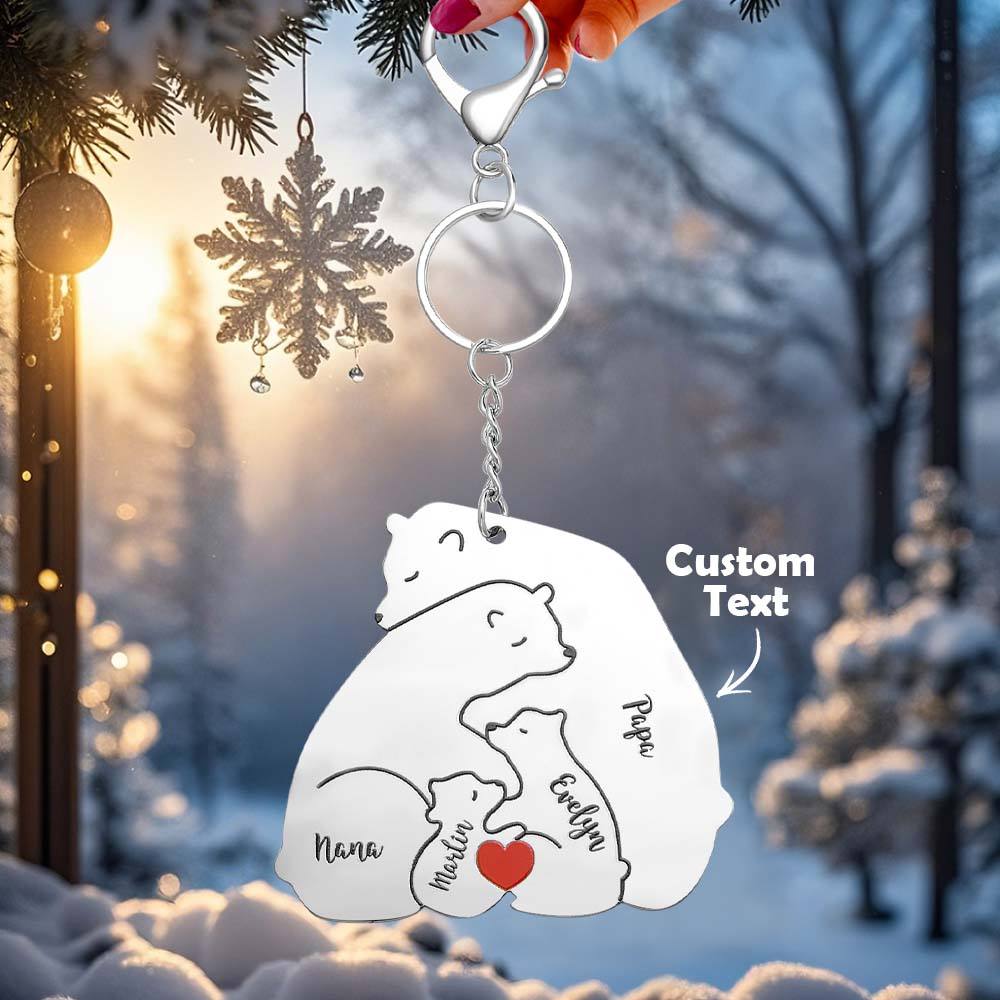 Personalizowany brelok z grawerem dla taty i mamy na prezent rodzinny