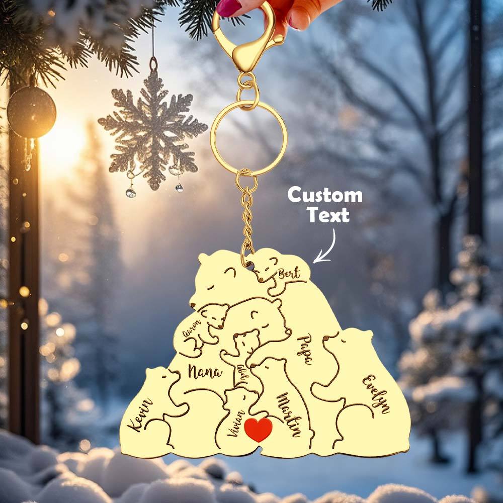 Personalizowany brelok z grawerem dla taty i mamy na prezent rodzinny