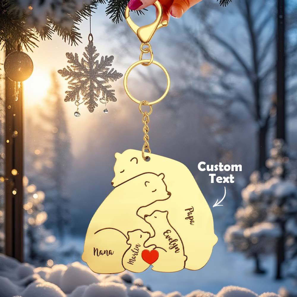 Personalizowany brelok z grawerem dla taty i mamy na prezent rodzinny