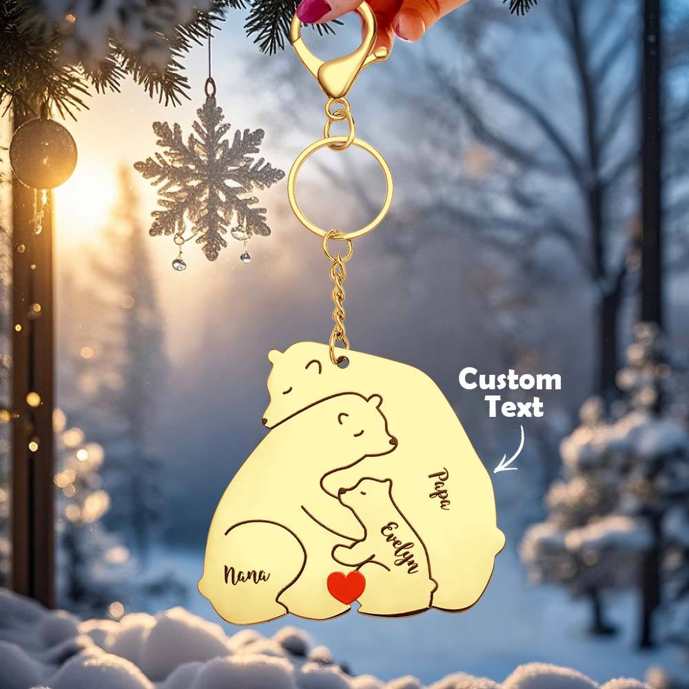 Personalizowany brelok z grawerem dla taty i mamy na prezent rodzinny