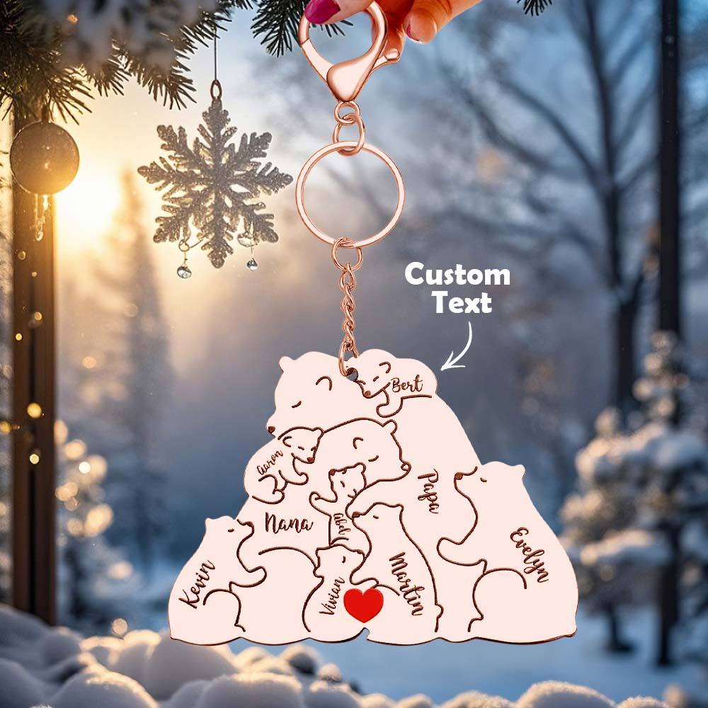 Personalizowany brelok z grawerem dla taty i mamy na prezent rodzinny