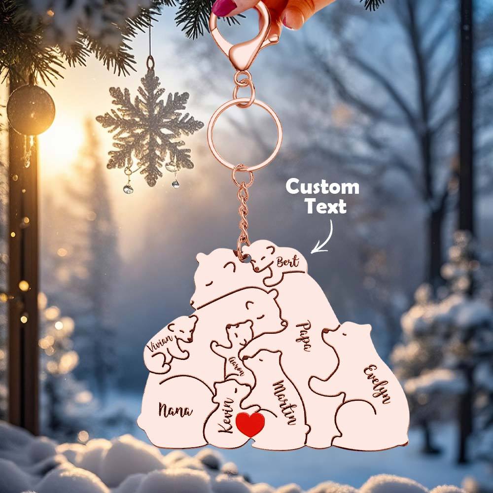 Personalizowany brelok z grawerem dla taty i mamy na prezent rodzinny