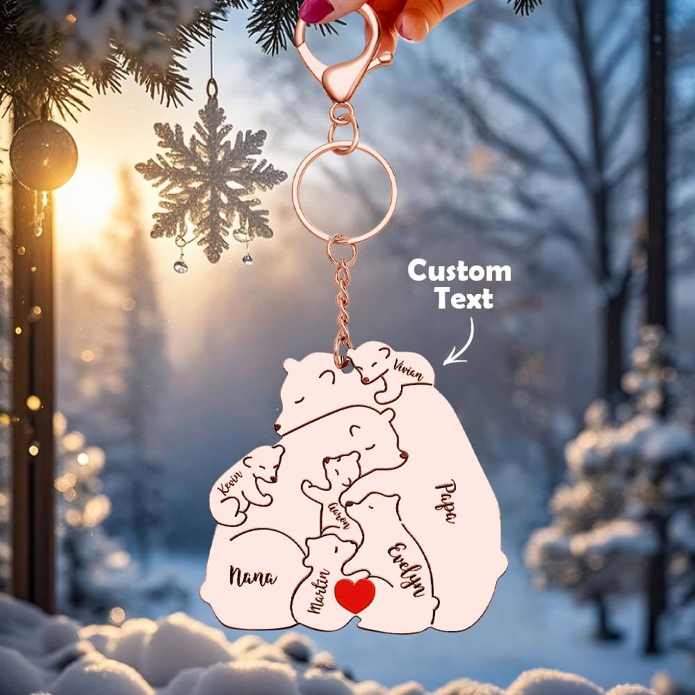 Personalizowany brelok z grawerem dla taty i mamy na prezent rodzinny