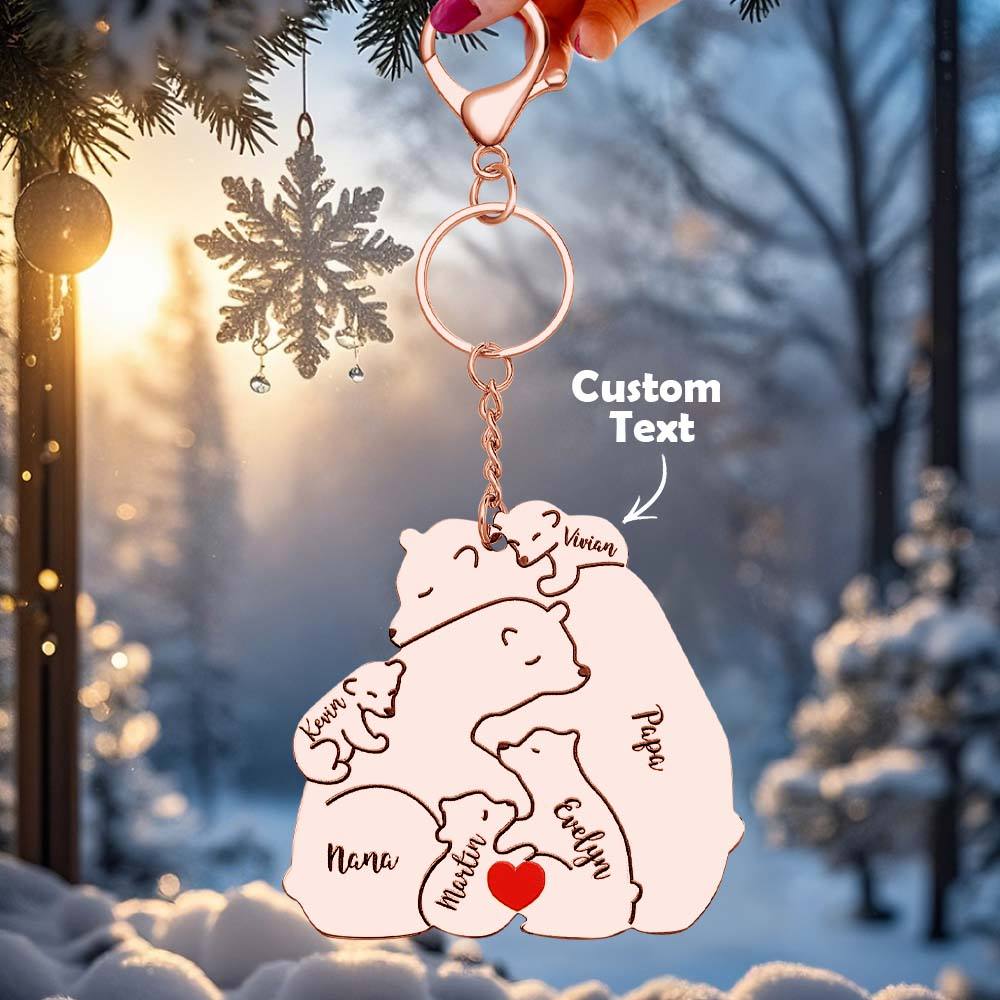 Personalizowany brelok z grawerem dla taty i mamy na prezent rodzinny