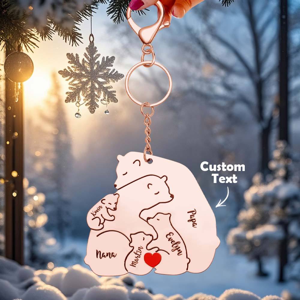 Personalizowany brelok z grawerem dla taty i mamy na prezent rodzinny