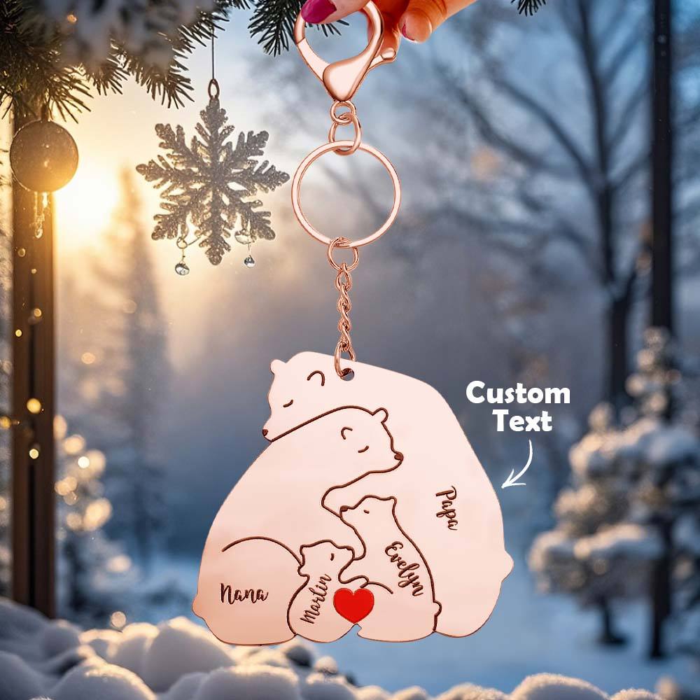 Personalizowany brelok z grawerem dla taty i mamy na prezent rodzinny