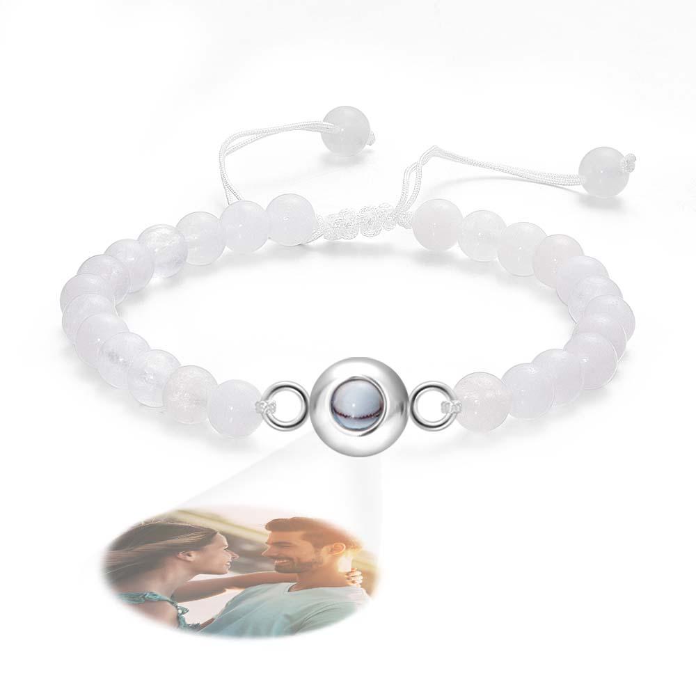 Personalized Photo Projection Beads Bracelet Elegant Gift For Her