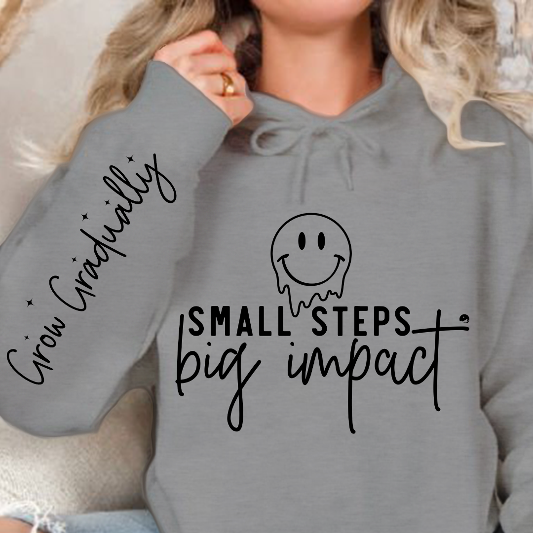 Bluza z kapturem Small Steps Big Impact