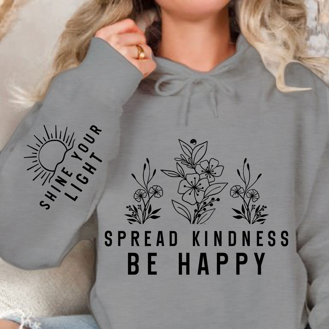Bluza z kapturem Spread Kindness Be Happy