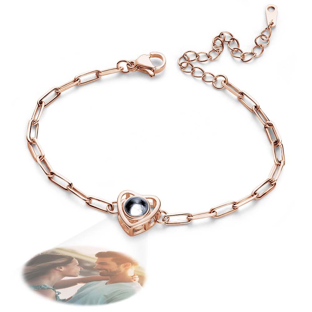 Custom Photo Projection Bracelet Gift for Special Person