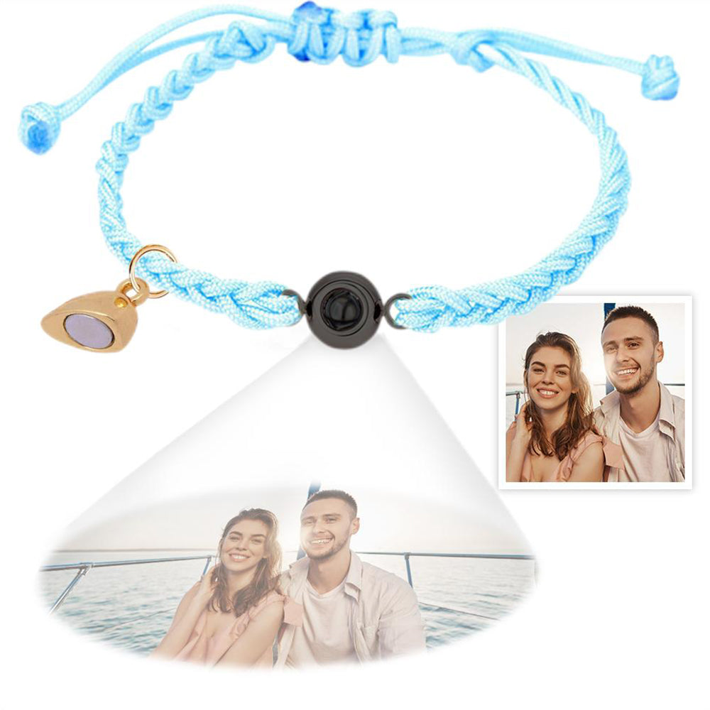 Custom Projection Bracelet Magnetic Heart Couple Bracelets