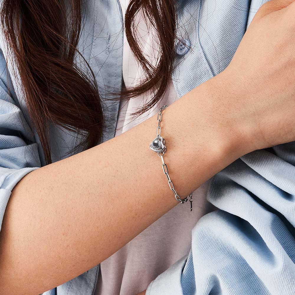 Custom Photo Projection Bracelet Gift for Special Person