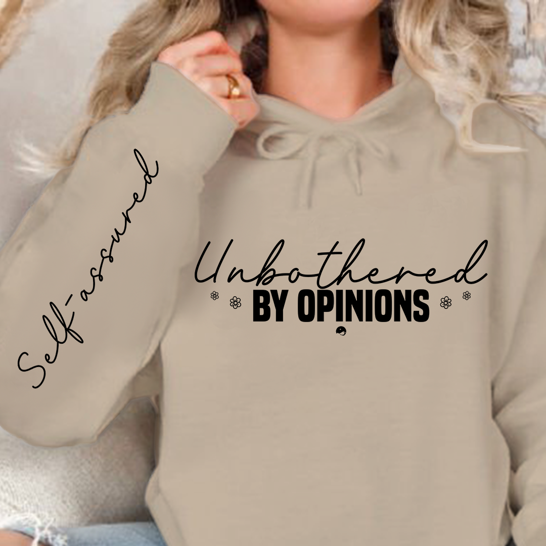 Bluza z kapturem Unbothered by opinions