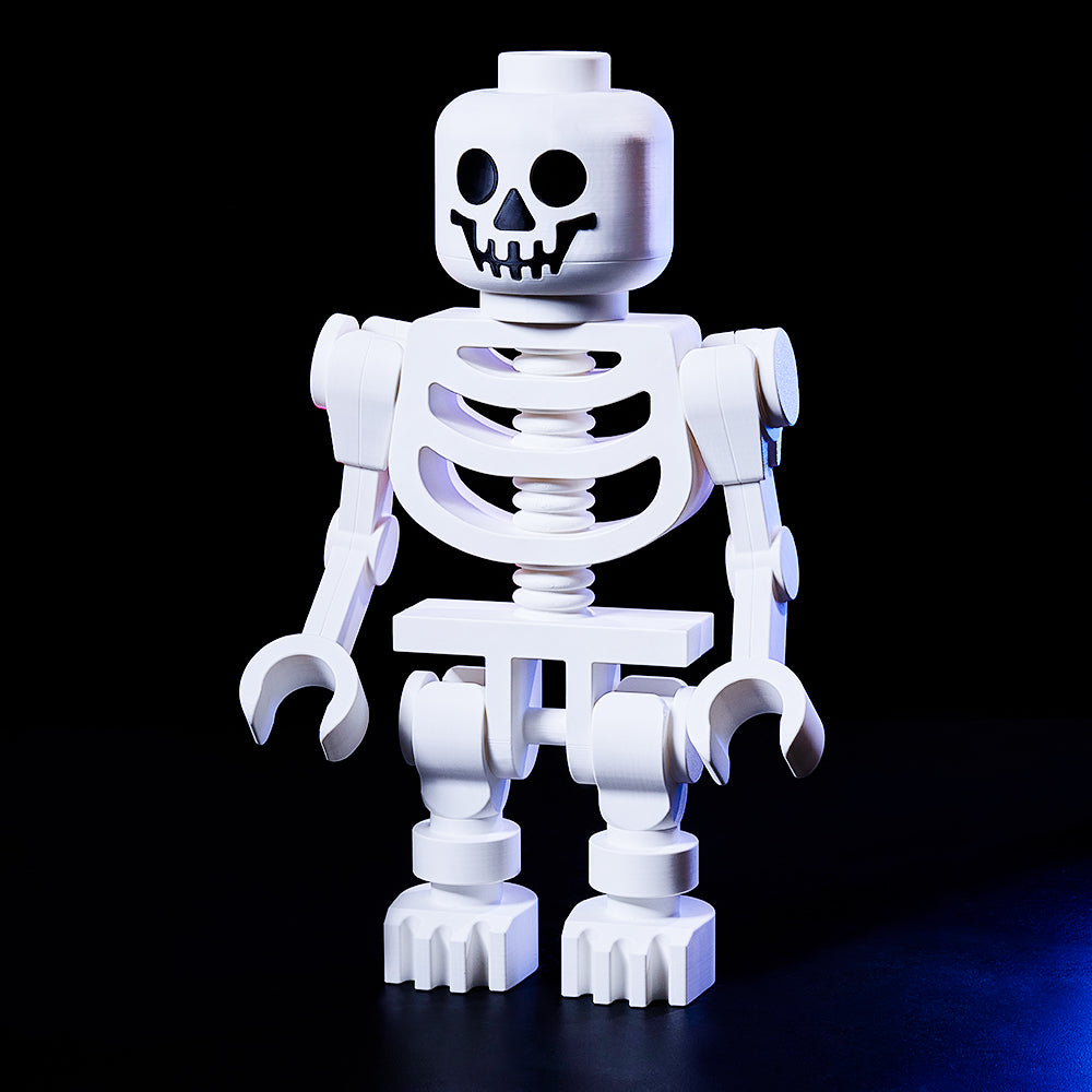 Figurka dekoracyjna 3D w kształcie białego szkieletu na prezent do domu