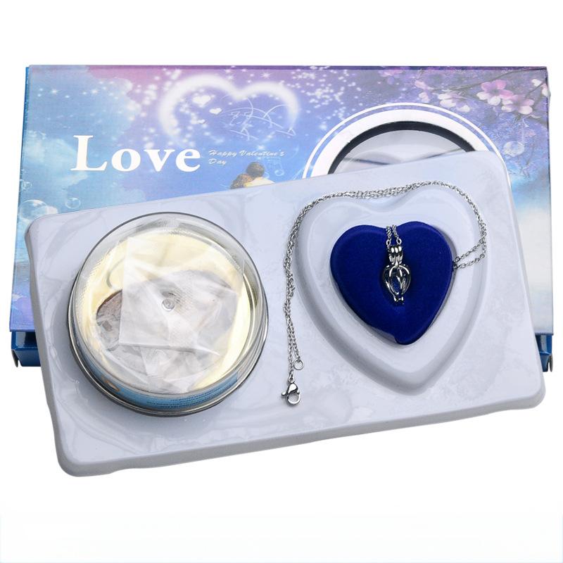 Pearl Necklace Pearl Oyster Self-opening Blind Box Pearl Necklace Pearl Pendant Surprise Gift