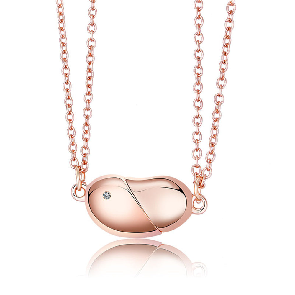 Magnetic Rotating Necklaces Heart Necklace Couples Gifts for Him and Her