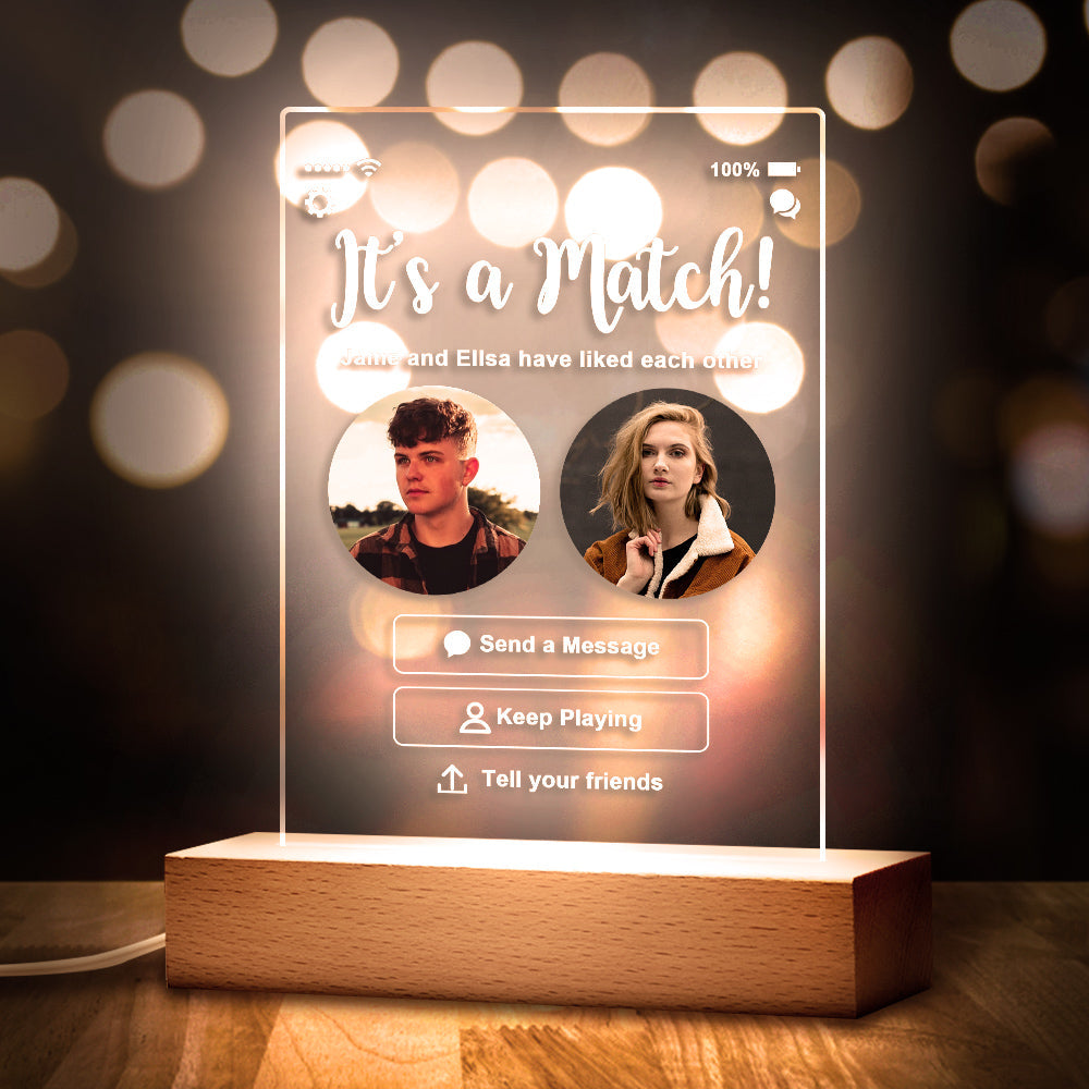 Personalizowany brelok z zdjęciami dla pary na rocznicę lub prezent urodzinowy