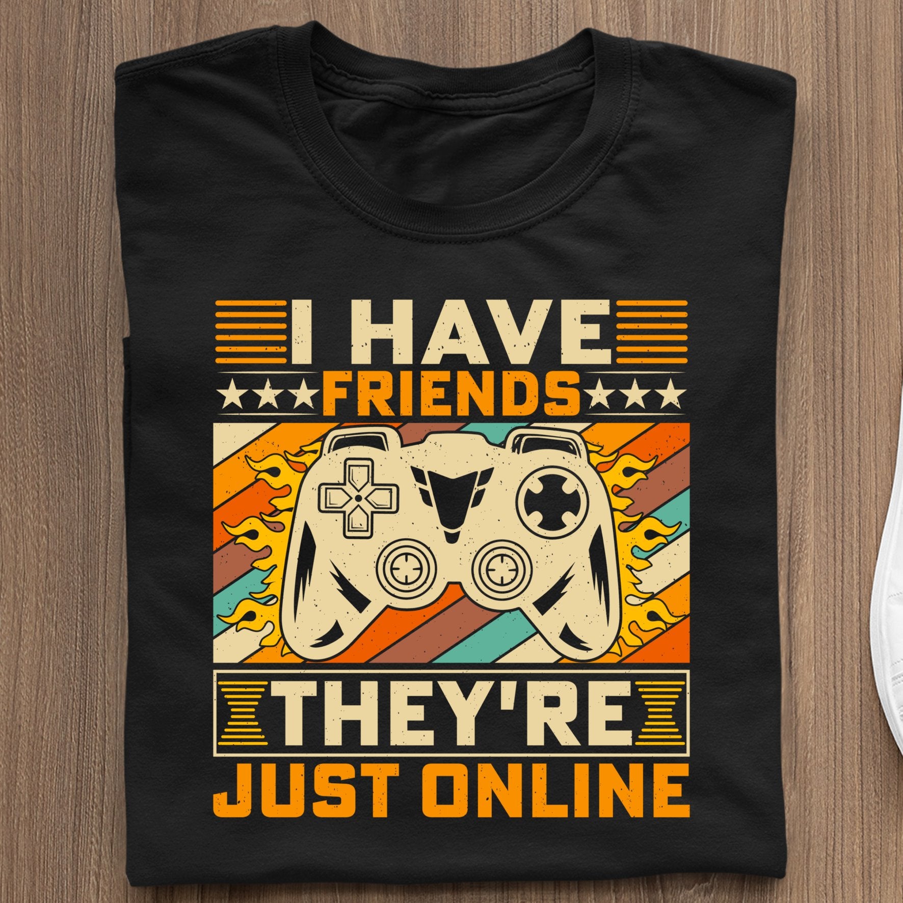 Koszulka Gracza Ps4 I hate friends they're just online