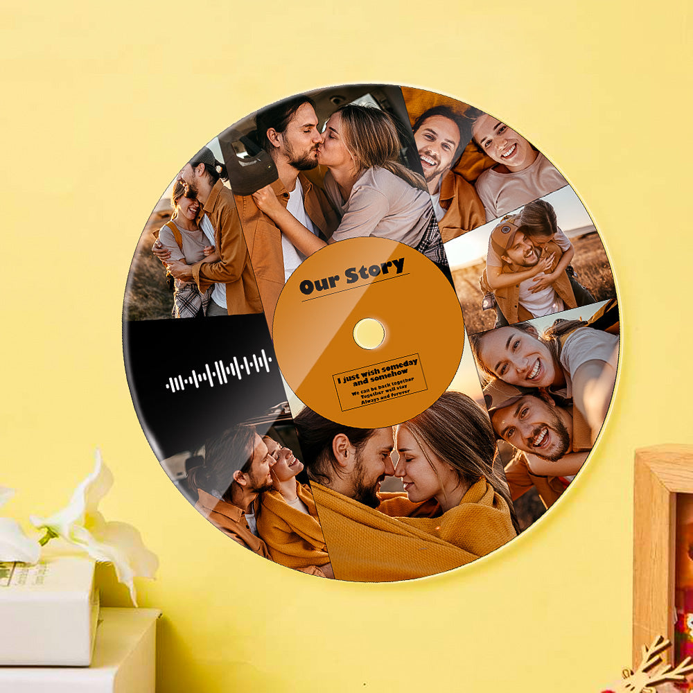 Personalizowana pamiątka muzyczna z akrylu 20x20 cm na prezent dla niej
