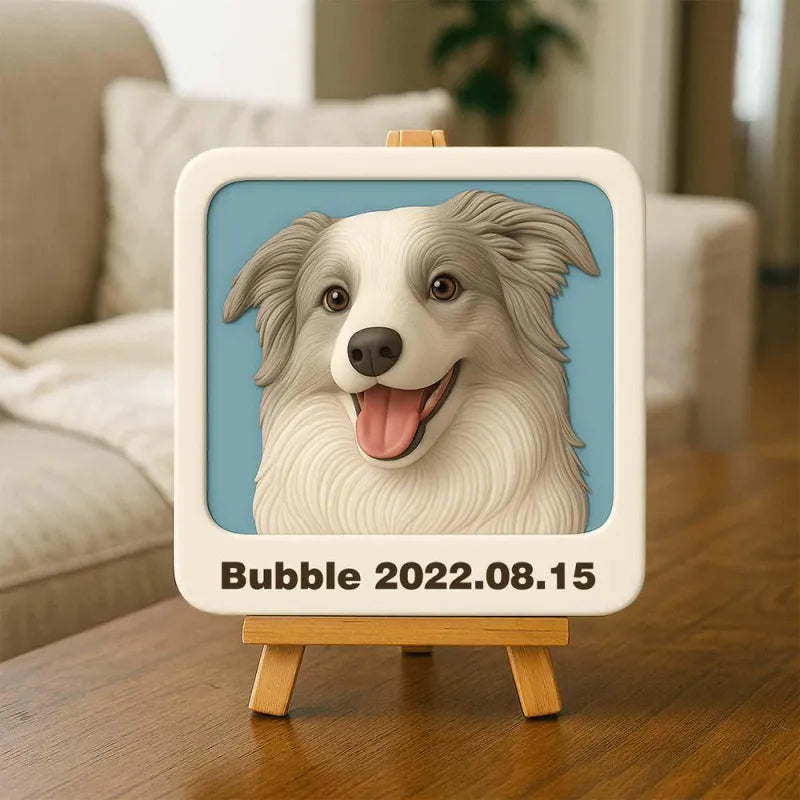 Personalizowana mini figurka 3D z drewnianym stojakiem na prezent urodzinowy
