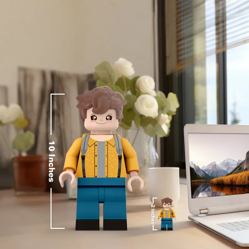3D Print Custom Giant Minifigs Personalized Photo Giant Minifigs Turn Your Photo into Minifigs Gifts for Son