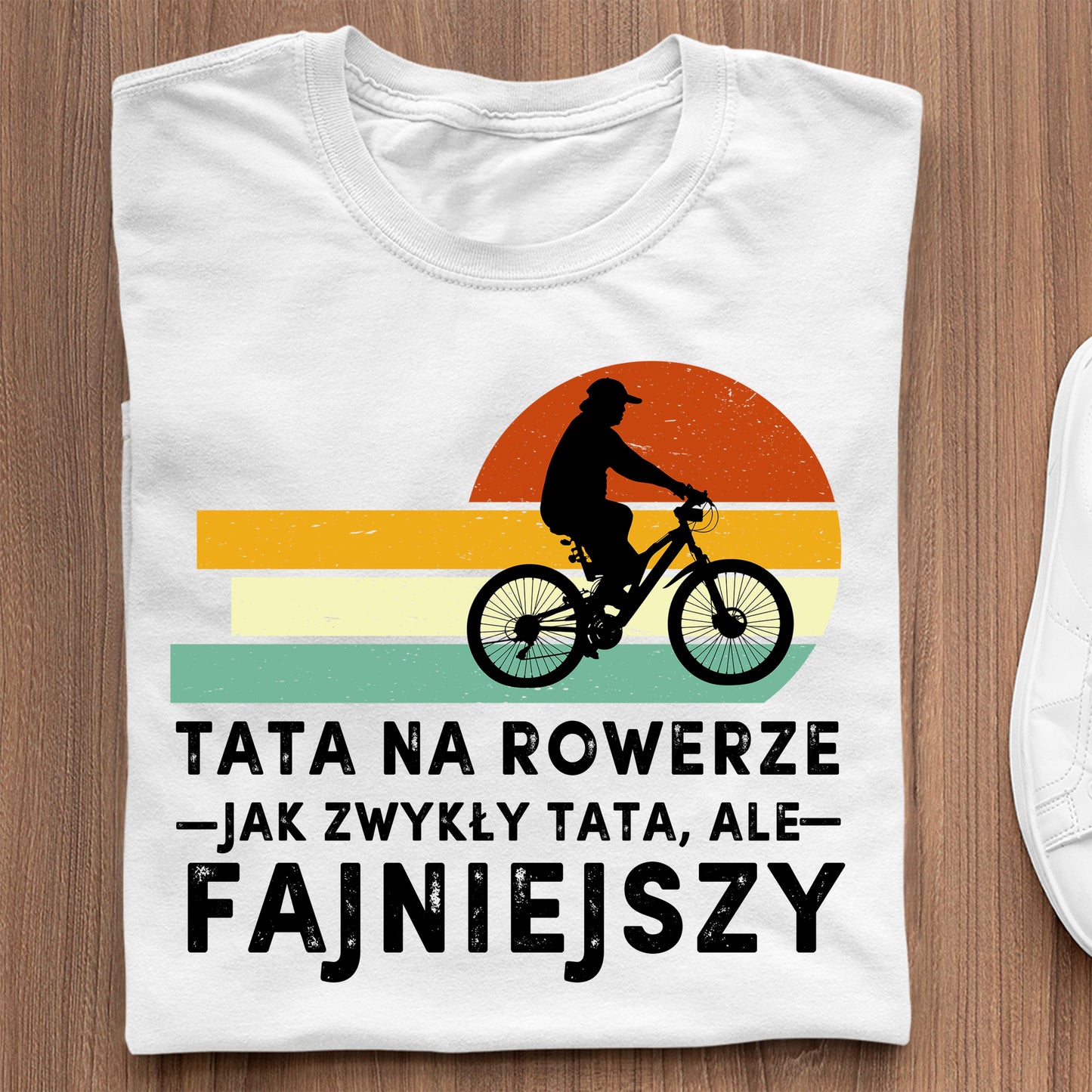 Koszulka Tata Na Rowerze Jak Zwykły Tata, Ale Fajniejszy