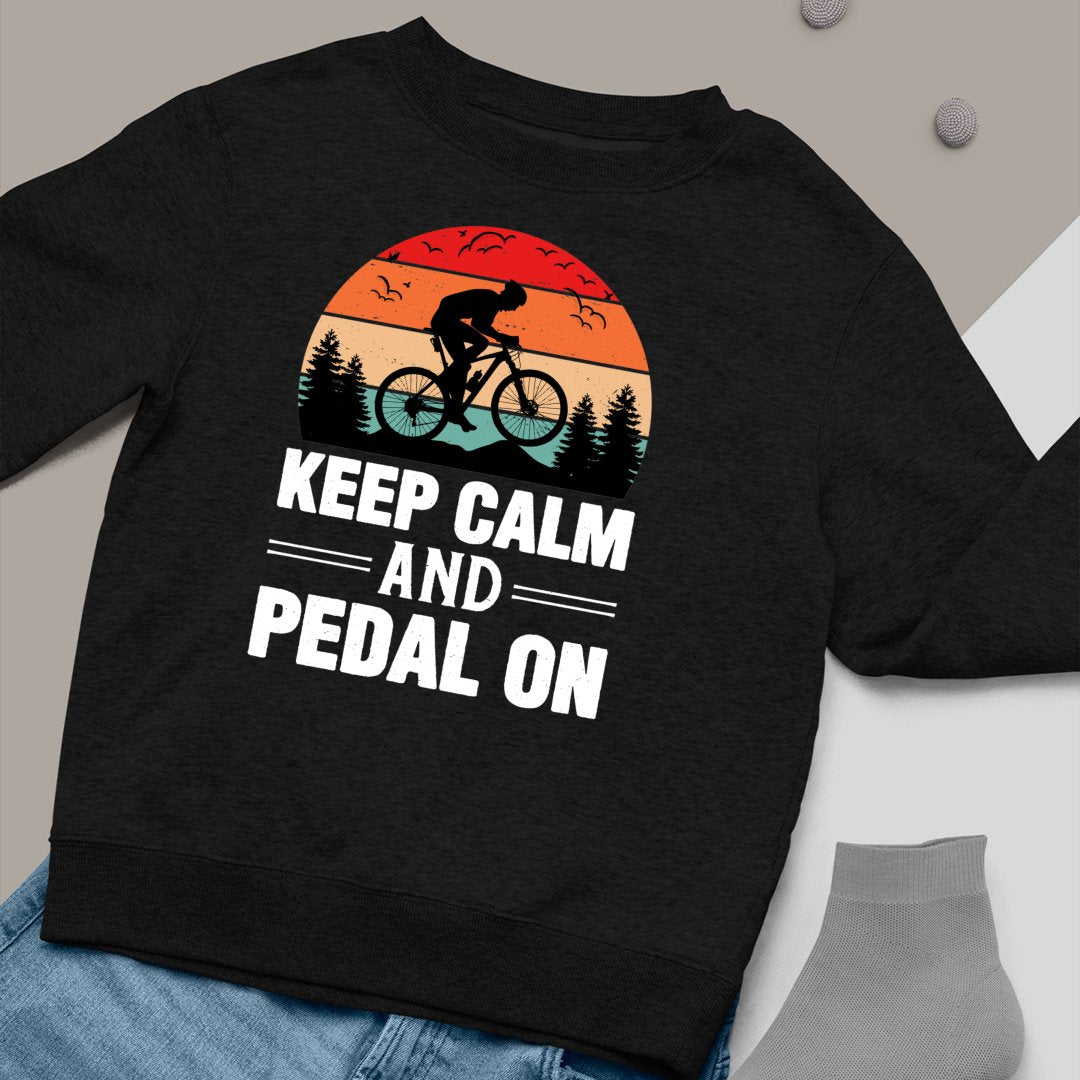 Bluza Unisex Keep Calm And Pedal On Cycling