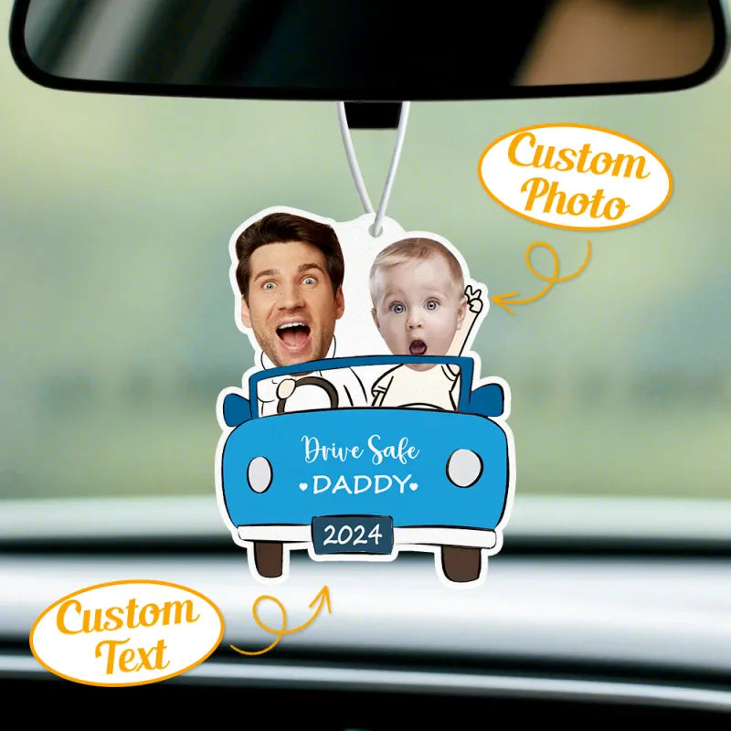 Jedź ostrożnie, tatusiu, dziadku, babciu