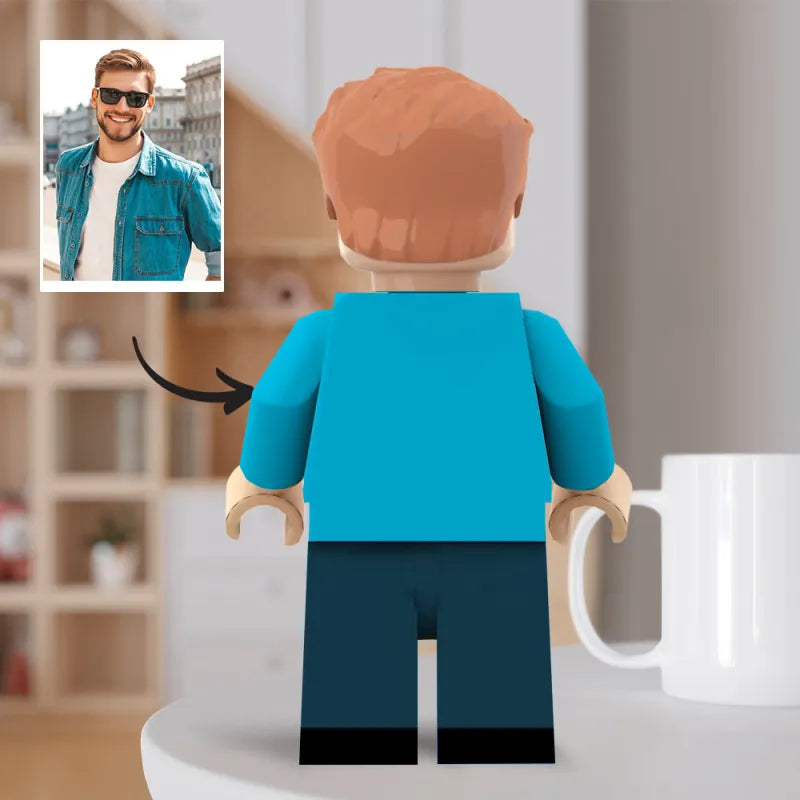 3D Print Gifts for Him Custom Giant Minifig Create Your Own Giant Minifigs Turn Your Photo into Giant Minifigs