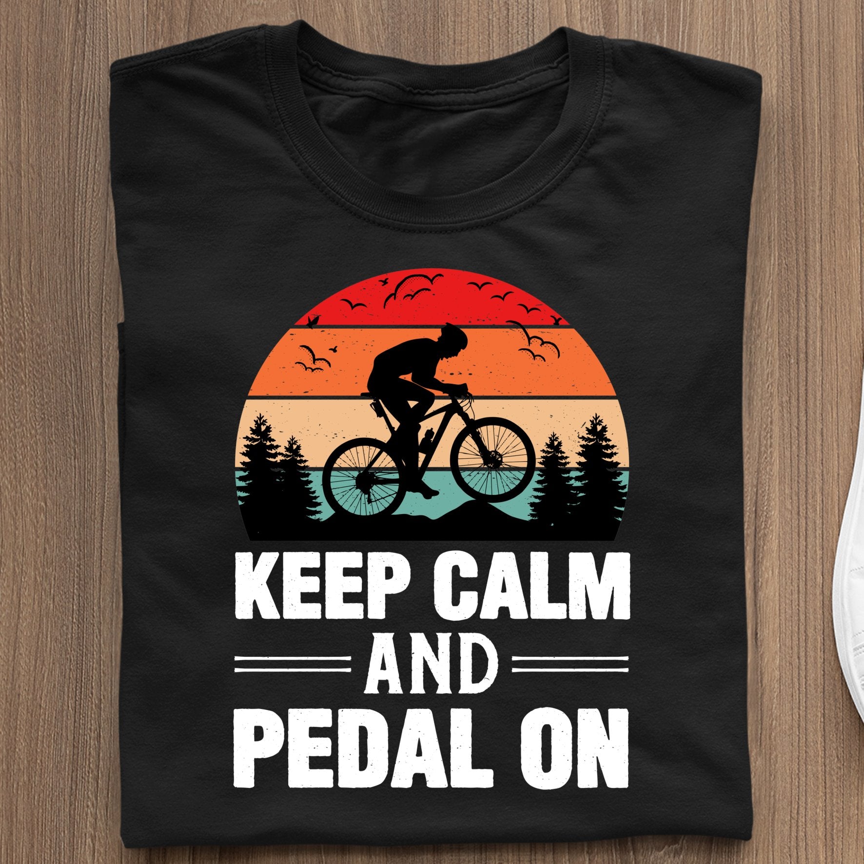 Koszulki Rowerowe Z Własnym Nadrukiem Keep Calm And Pedal On Cycling