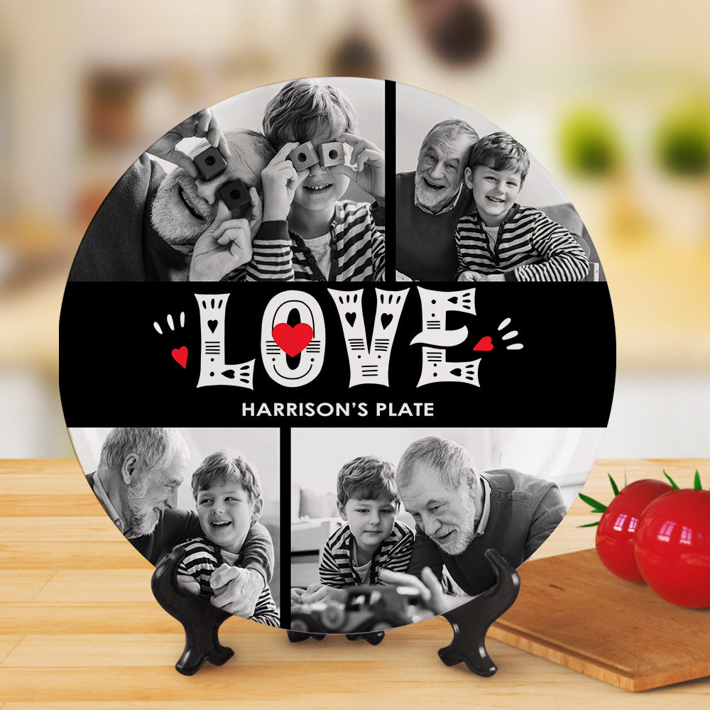 Talerz dekoracyjny na Dzień Babci i Dziadka - prezent dla dziadków