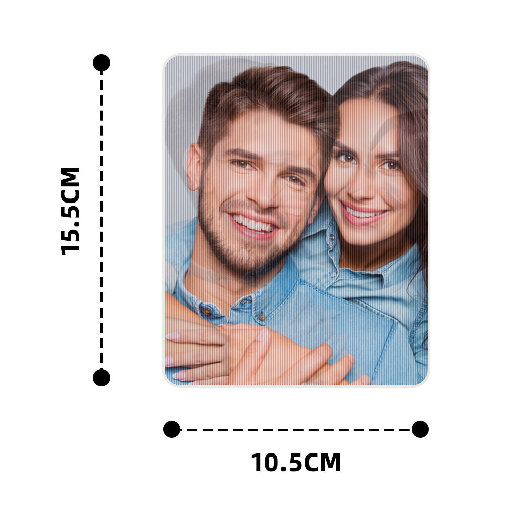 Personalizowana figurka z efektem 3D na prezent dla pary, rocznica 6-8 cali