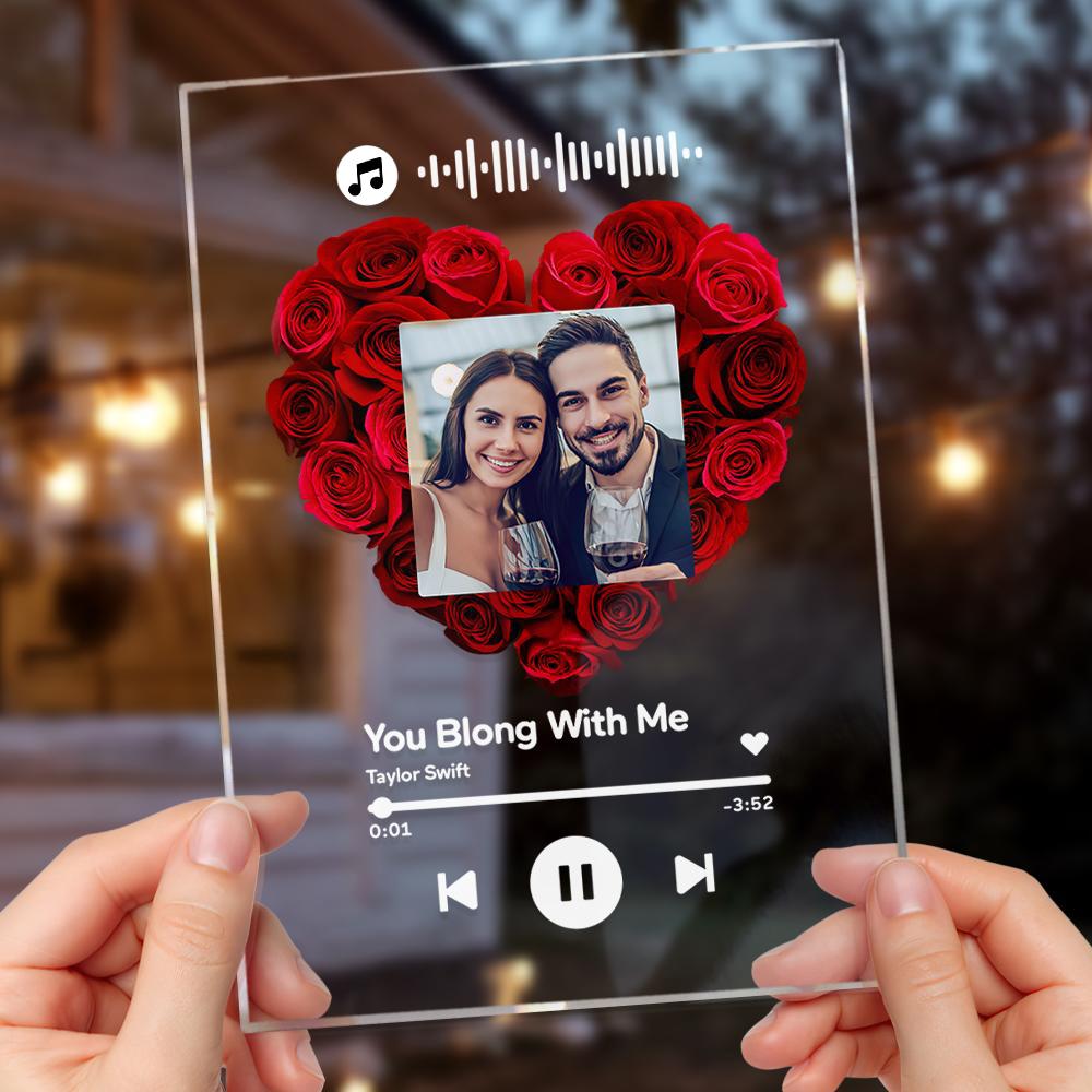 Personalizowana lampka nocna z różą, romantyczny prezent na urodziny dla chłopaka