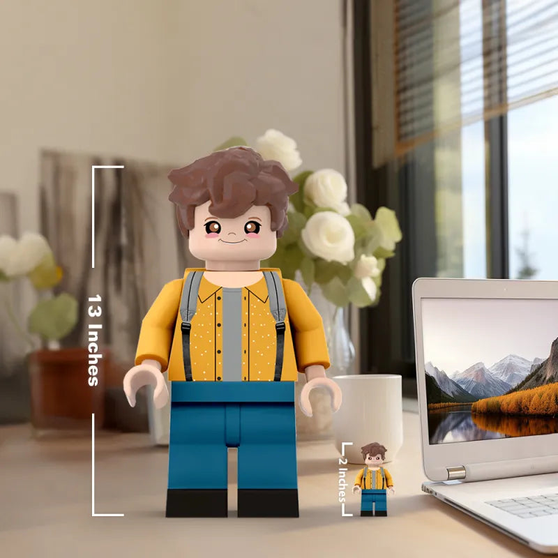 3D Print Custom Giant Minifigs Personalized Photo Giant Minifigs Turn Your Photo into Minifigs Gifts for Son