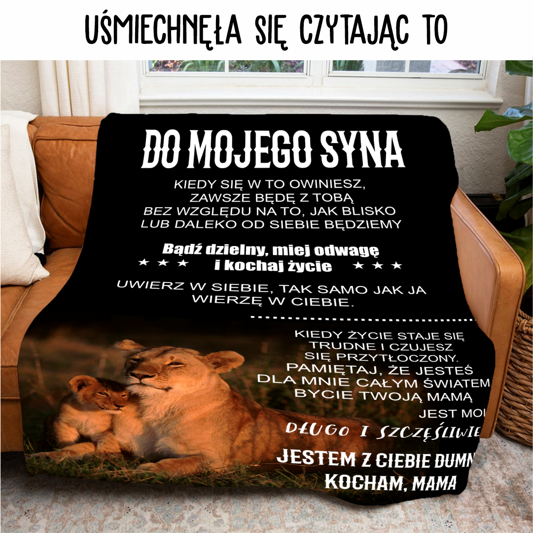 Koc od mamy "Jestem z Ciebie dumna"