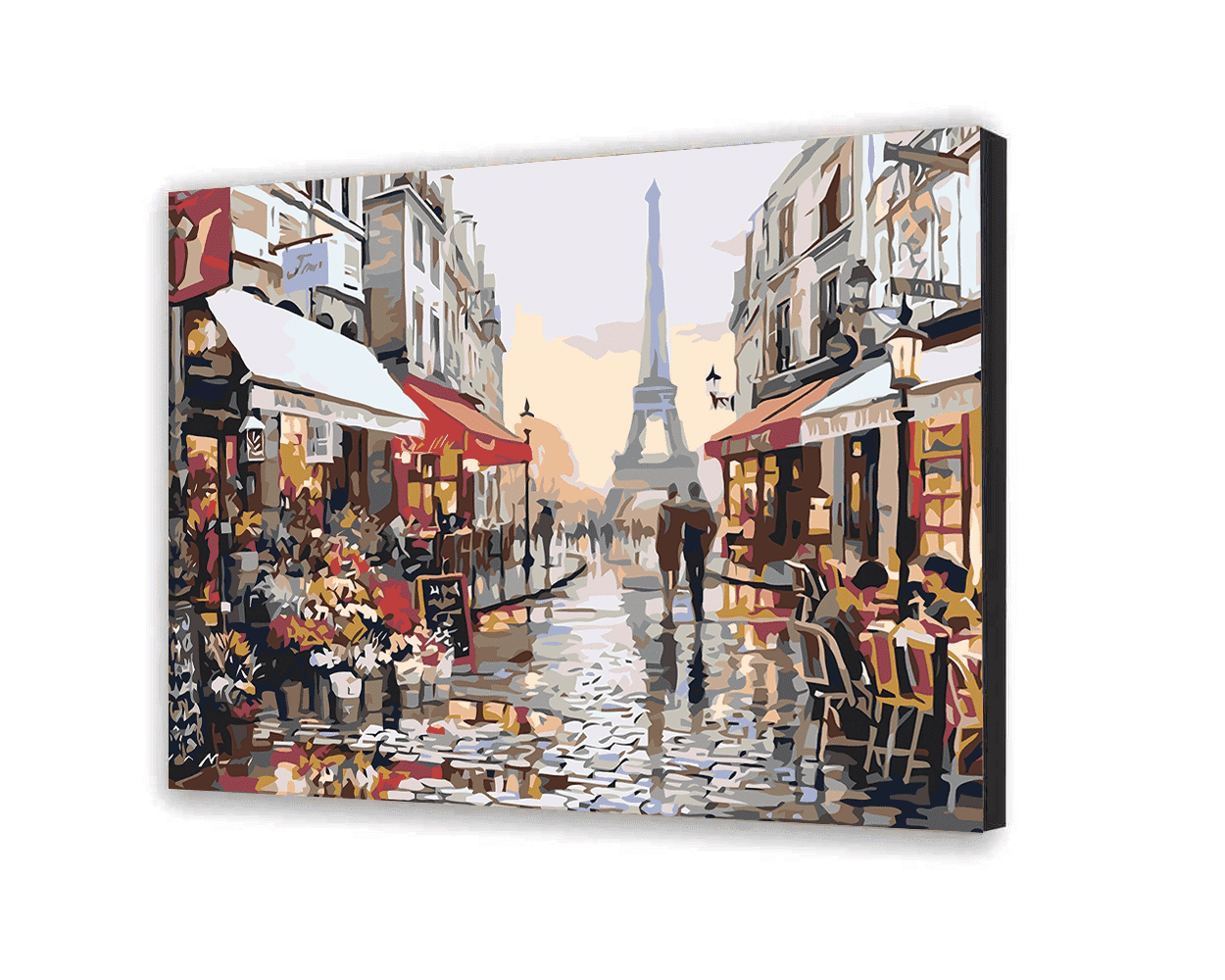 Kawiarnia w Paryżu - Malowanie po numerach