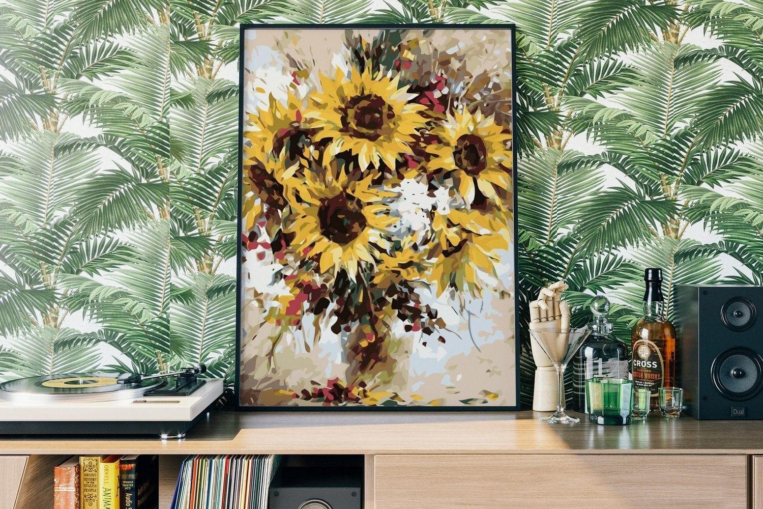 Słonecznik - Malowanie po numerach