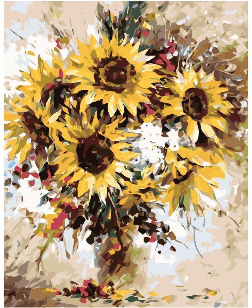 Słonecznik - Malowanie po numerach