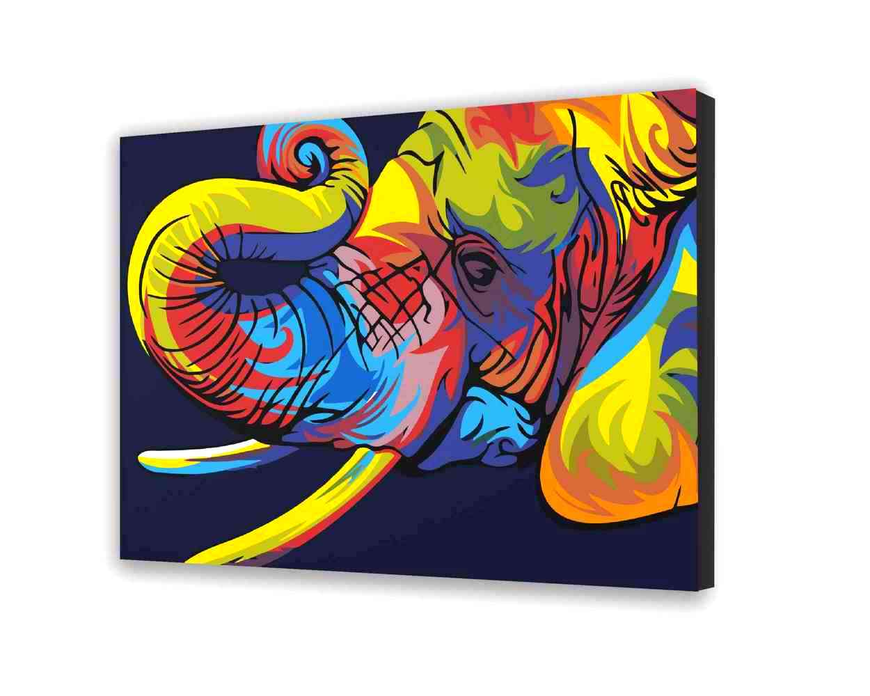 Słoń - Malowanie po numerach