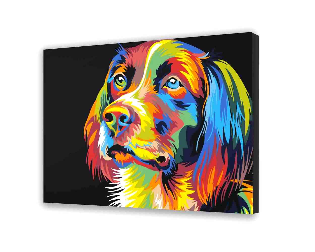 Kolorowy Pies - Malowanie po numerach