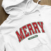 Bluza z kapturem Merry Christmas Varsity