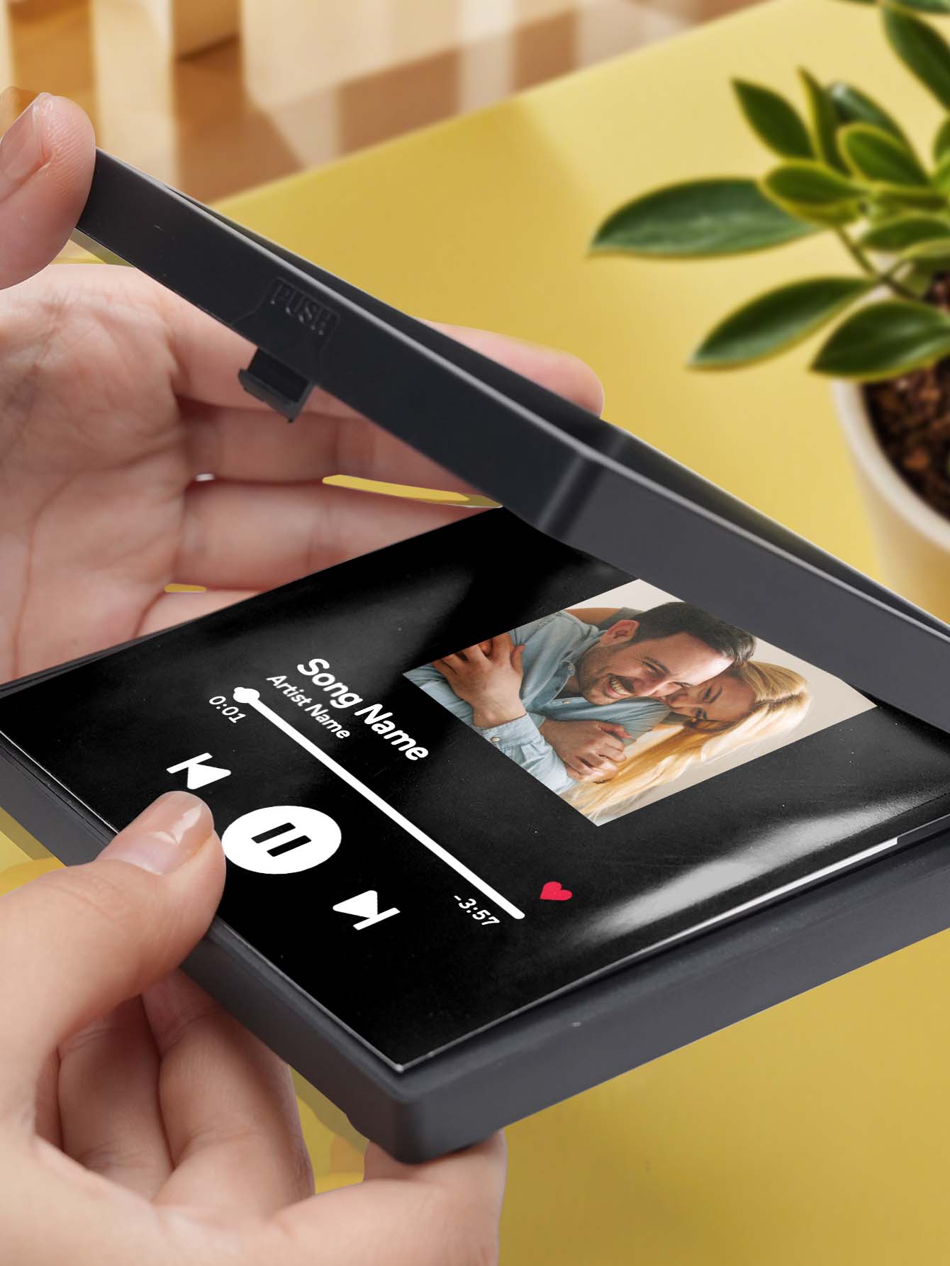 Personalized Photo Music Fridge Magnet for Unique Home Decor