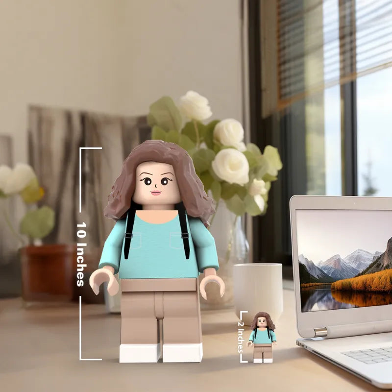 3D Print Custom Giant Minifigs Personalized Photo Giant Minifigs Turn Your Photo into Minifigs Gifts for Her